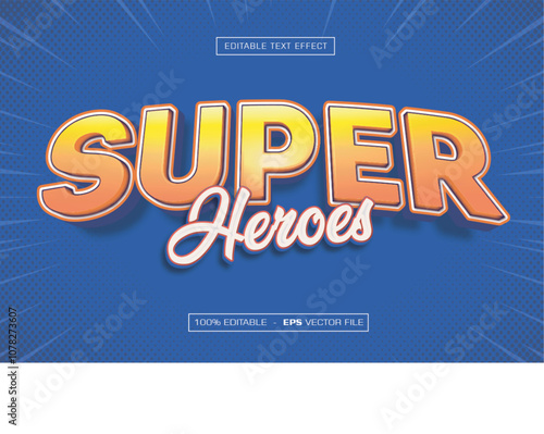 Super Heroes 3D Text Effect