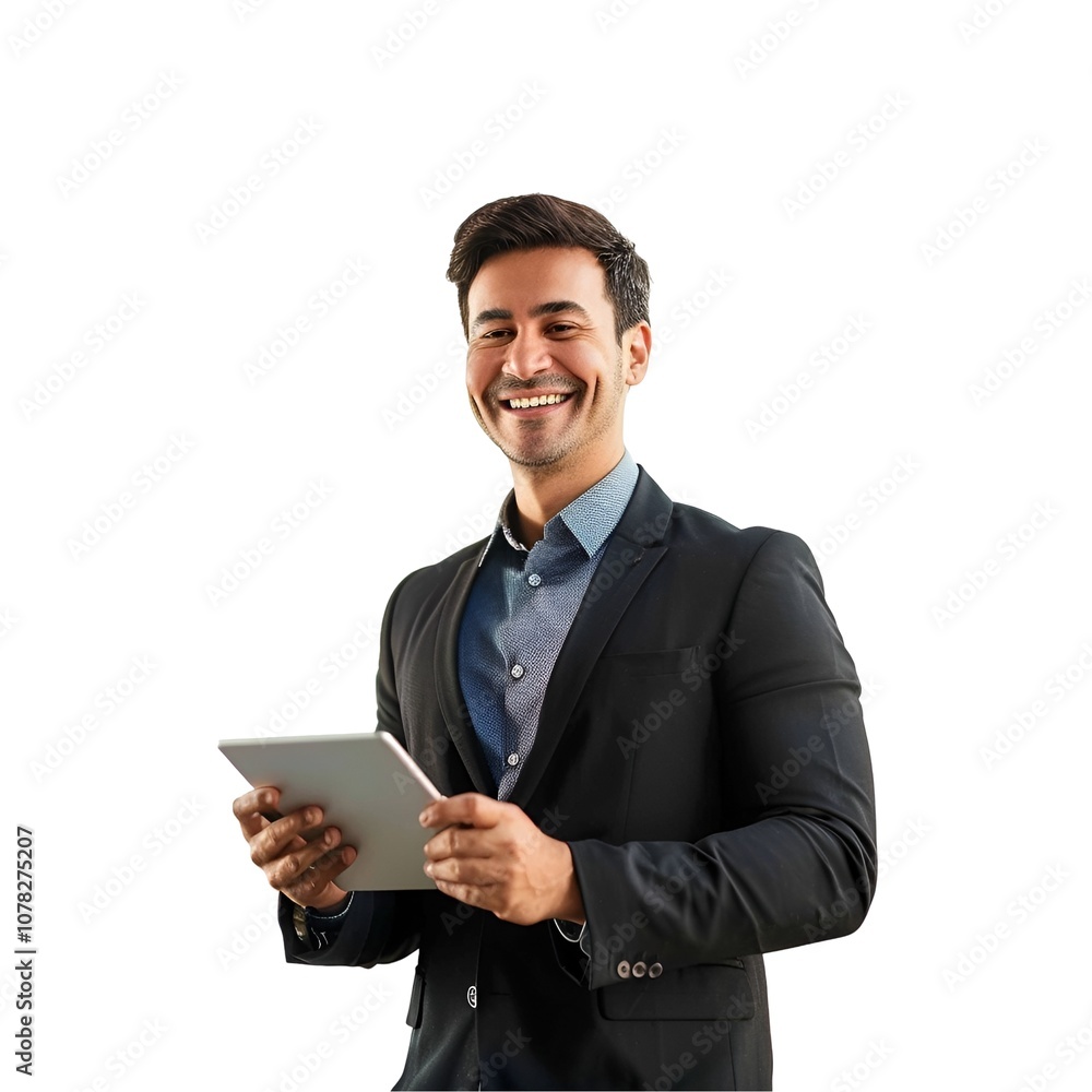 portrait of a businessman with a tablet portrait of a businessman with a tablet