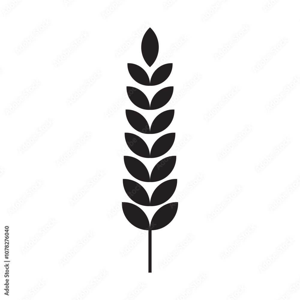 Wheat icon. Wheat and Rice icon. wheat with ears icon. vector illustration. Wheat icon. Wheat and Rice icon. wheat with ears icon. vector illustration.