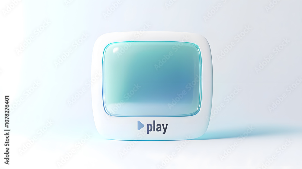 Stylish retro play button design Stylish retro play button design