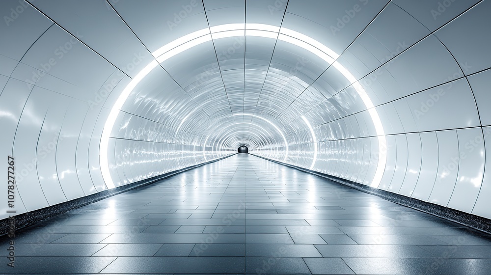 empty white tunnel 3d rendering empty white tunnel 3d rendering