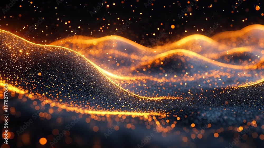 fantastic dense flowing particles background 3d rendering fantastic dense flowing particles background 3d rendering