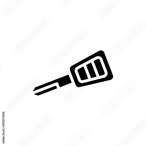 Car Key icon Flat simple outline set