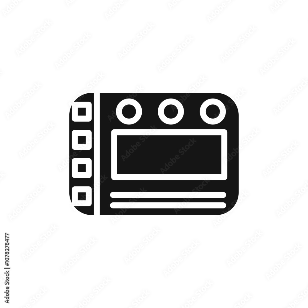 Control panel icon Flat simple outline set Control panel icon Flat simple outline set