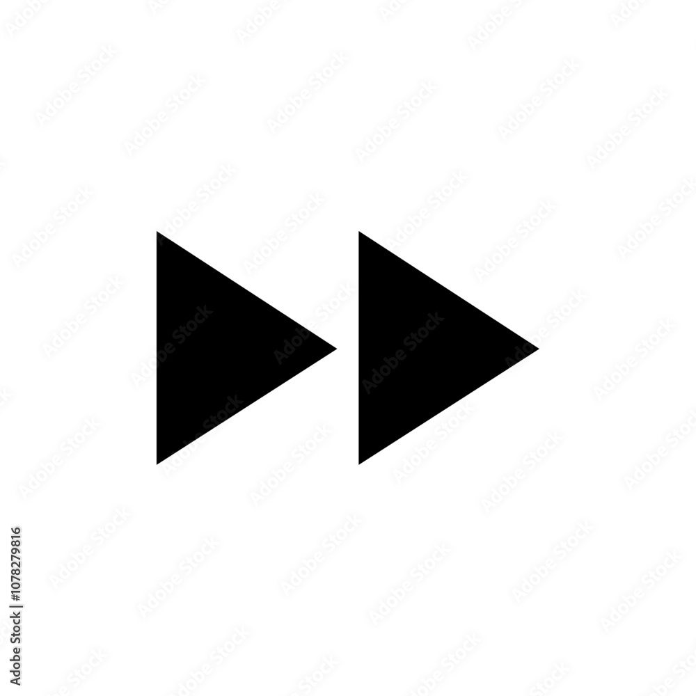 Forward icon Flat simple outline set Forward icon Flat simple outline set
