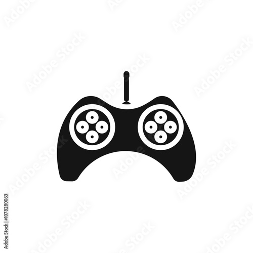 Gamepad icon Flat simple outline set