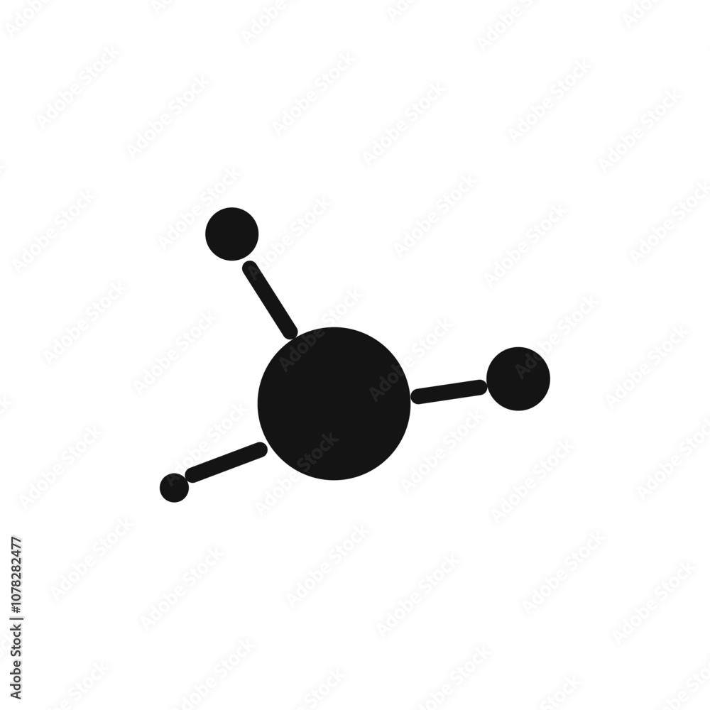 Particle icon Flat simple outline set Particle icon Flat simple outline set