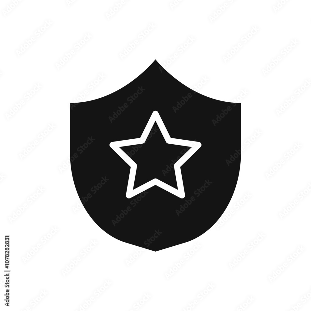 Police icon Flat simple outline set Police icon Flat simple outline set