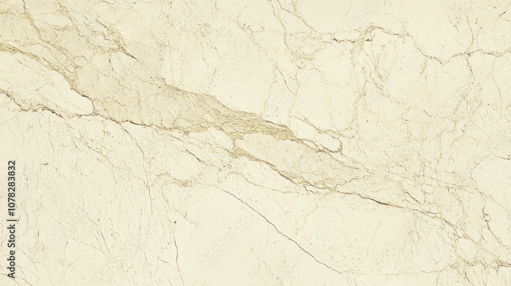 Obraz premium Creamy White Marble with Veins and Cracks
