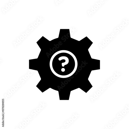 Technical support icon Flat simple outline set