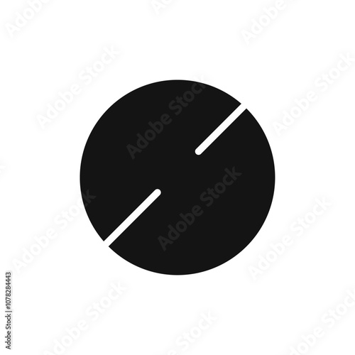 Unblocked icon Flat simple outline set