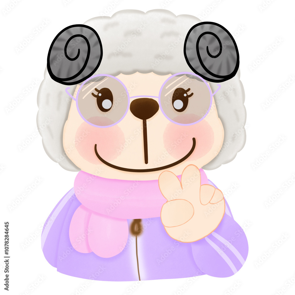Fototapeta premium sheep cartoon