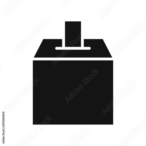 Voting icon Flat simple outline set