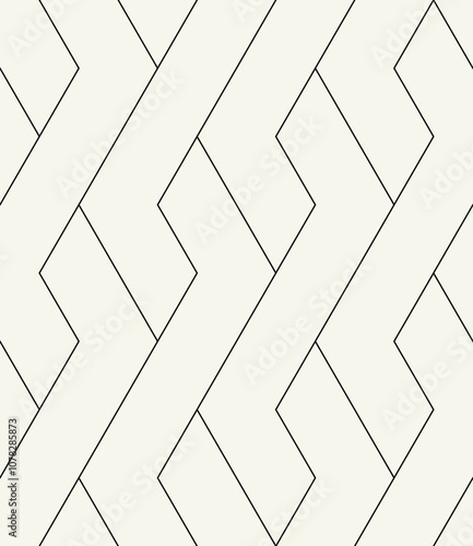 Vector seamless pattern. Modern stylish texture. Repeating geometric background. Striped monochrome thin grid. Linear graphic design. Can be used as swatch for illustrator.
