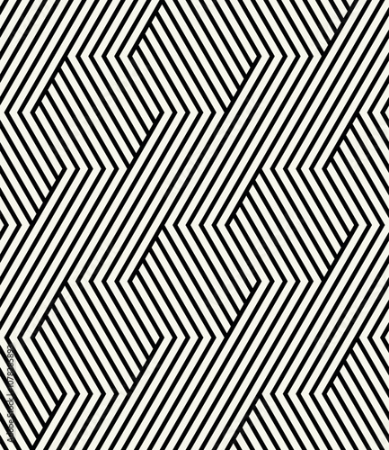 Vector seamless pattern. Modern stylish texture. Repeating geometric background. Striped monochrome thin grid. Linear graphic design. Can be used as swatch for illustrator.