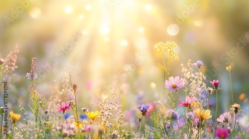 Colorful Flowers in a Meadow