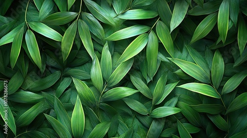 Wallpaper Mural green natural bamboo plant background 3d rendering Torontodigital.ca