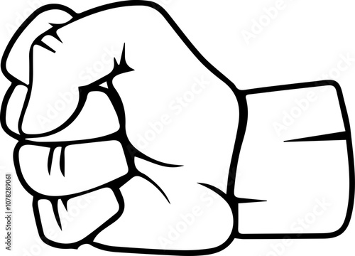 illustration of a clench hand