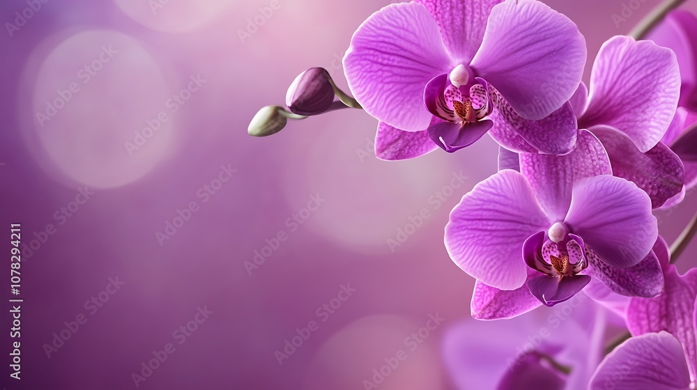 Obraz premium Solid orchid purple background with a gentle matte finish