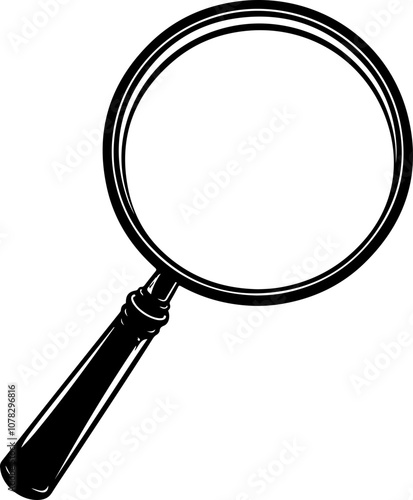 Magnifying Glass Icon Illustration