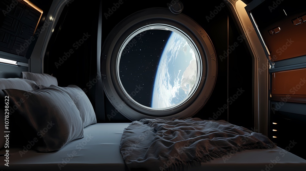 digital technology space capsule window interior scene poster background digital technology space capsule window interior scene poster background