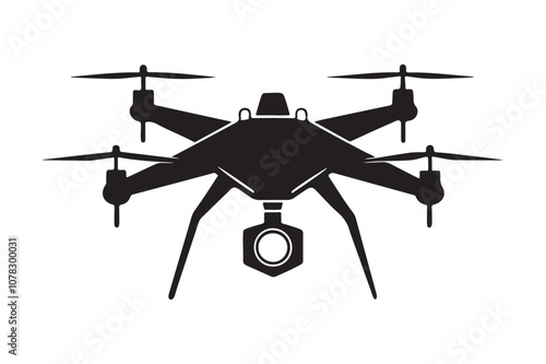 Drone silhouette  vector bundle illustration, Drone silhouette