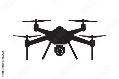 Drone silhouette  vector bundle illustration, Drone silhouette
