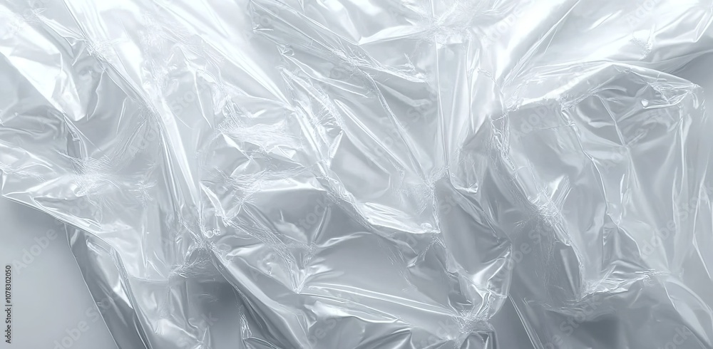 White plastic bag texture, transparent and soft plastic film material, white background
White plastic bag texture, transparent and soft plastic film material, white background