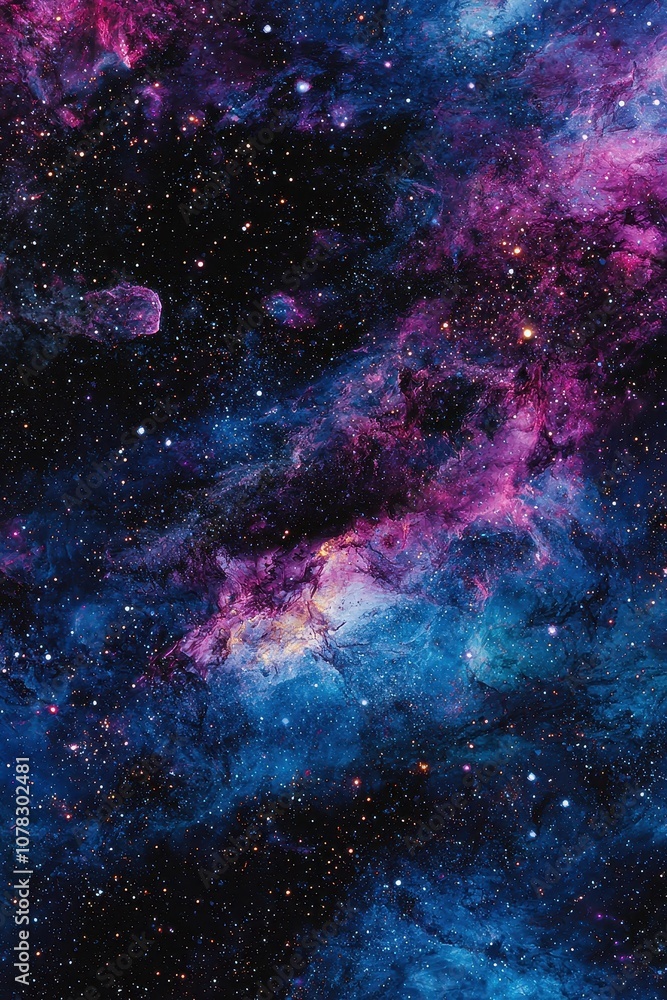 Obraz premium Beautiful galaxy background. Selective focus