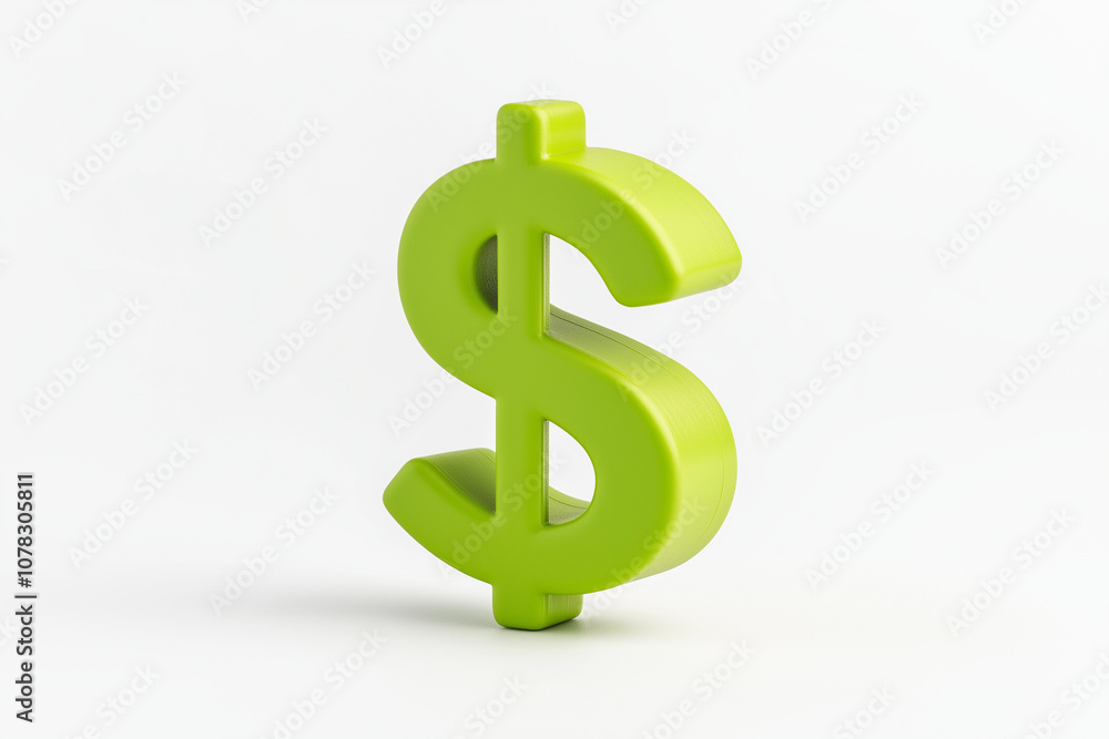 savings account icon, plasticine 3D model, with green currency symbols, isolated on white background savings account icon, plasticine 3D model, with green currency symbols, isolated on white background