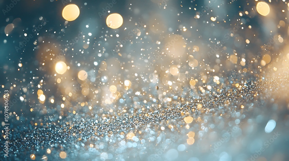 Blurred light white and silver glitter background, Beautiful background bokeh blur Blurred light white and silver glitter background, Beautiful background bokeh blur