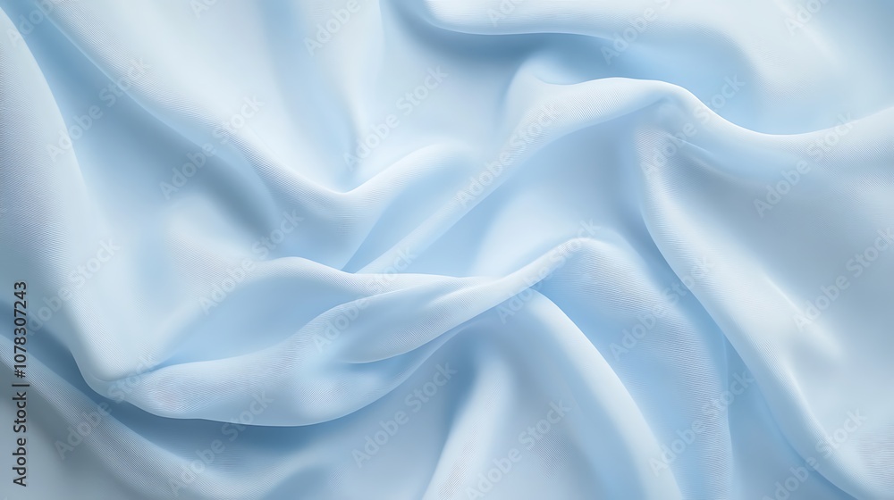 Obraz premium Plain pastel blue background with a soft, airy finish