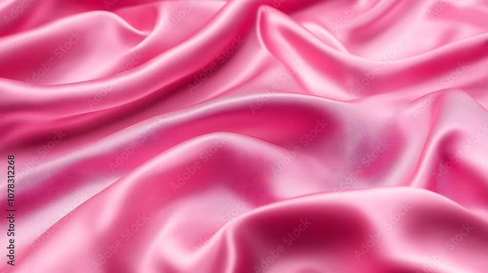 Fototapeta premium Vibrant pink background with a smooth gradient texture