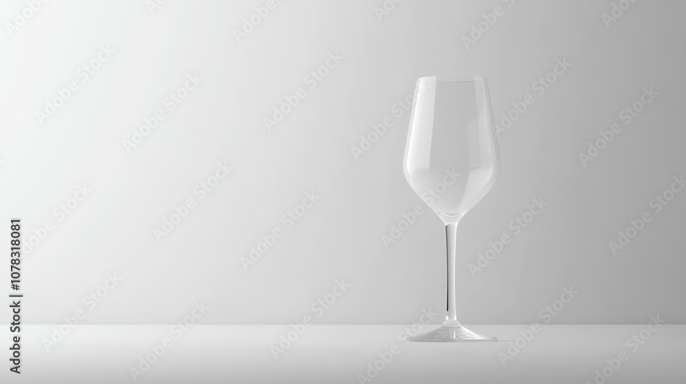 A pristine, empty transparent white glass, isolated on a white background, A pristine, empty transparent white glass, isolated on a white background,