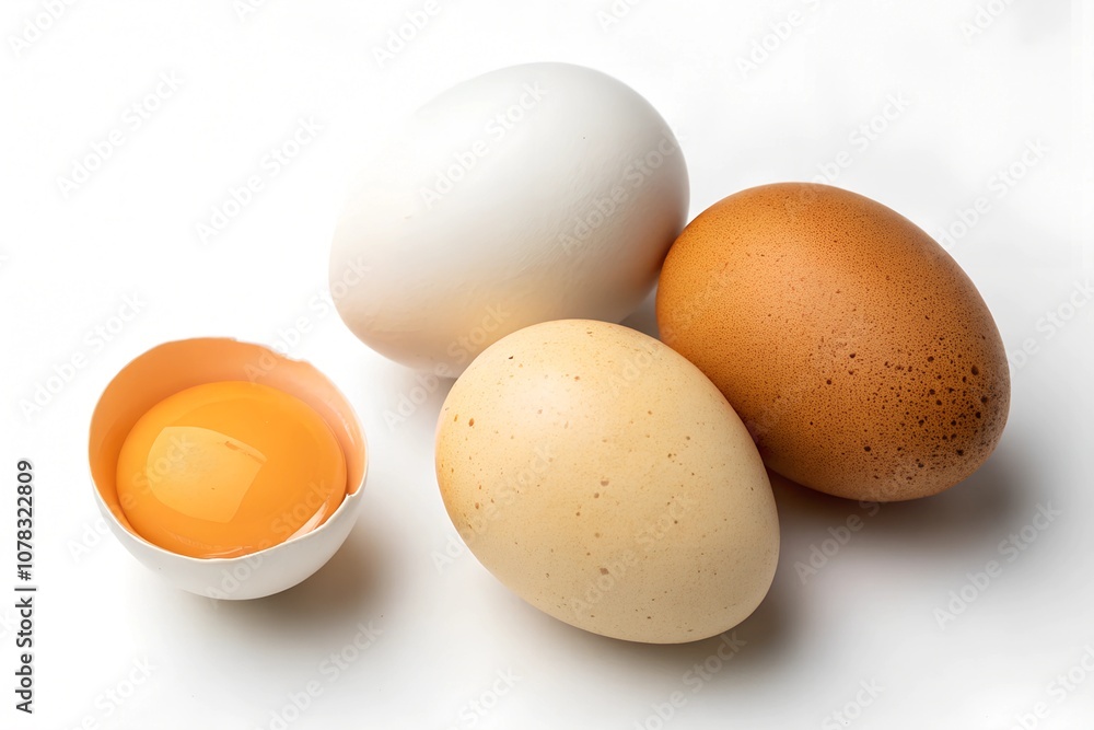Eggs isolated on white background Eggs isolated on white background