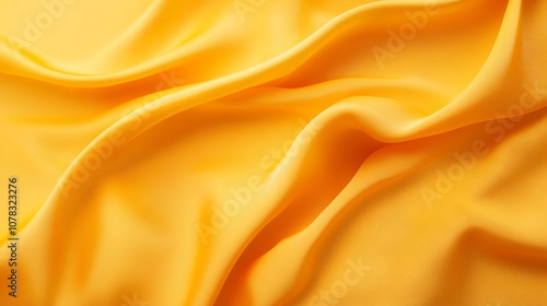 Solid apricot yellow background with a light, clean finish