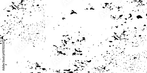 Dirt messy splash overlay and Black and white Dust overlay distress grungy effect paint. Black and white grunge seamless texture. Dust and scratches grain texture on white and black background.