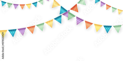 party flag background for celebration vector illustration