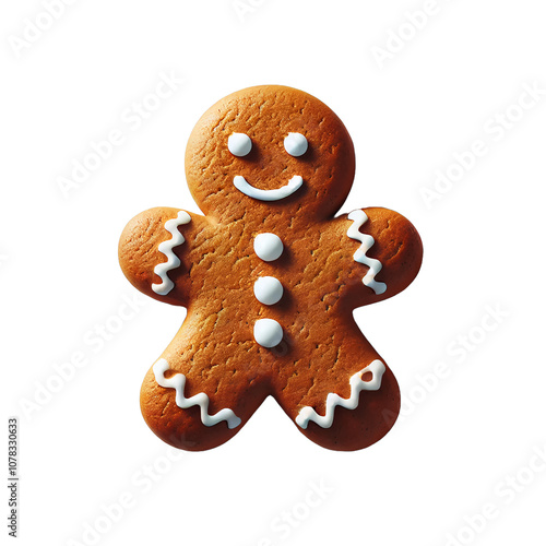 Christmas Snowman Gingerbread Cookie