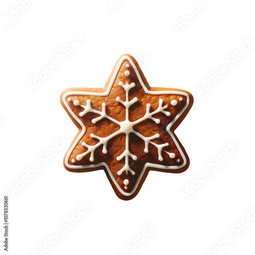 Christmas Snowflake Gingerbread Cookies