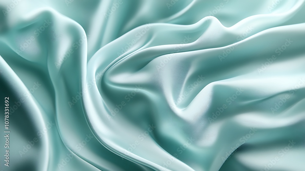 Obraz premium Solid pale turquoise background with a soft gradient effect