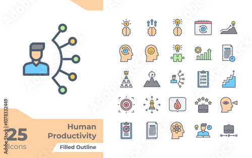 Human Productivity Filled Color Icon