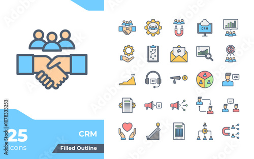 CRM Filled Color Icons