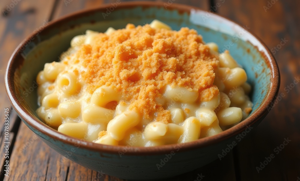 Delicious cheesy macaroni with breadcrumbs Delicious cheesy macaroni with breadcrumbs
