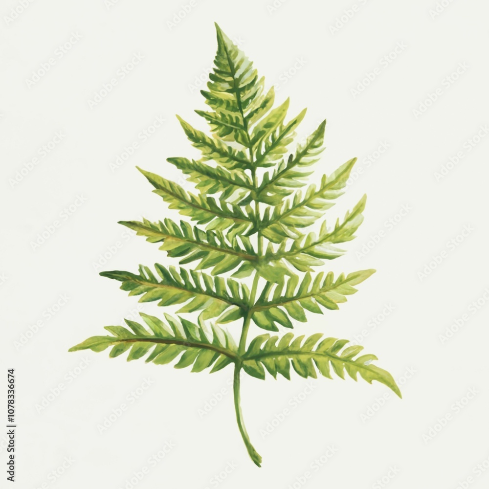 Illustration of a fern leaf Illustration of a fern leaf