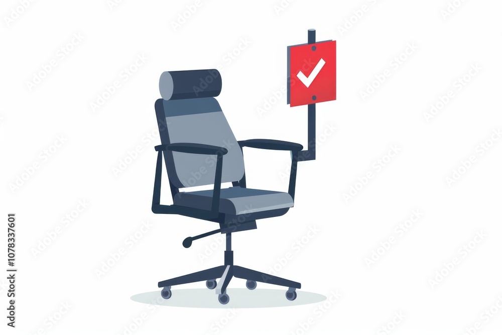 Office Chair with Vacancy Sign Office Chair with Vacancy Sign