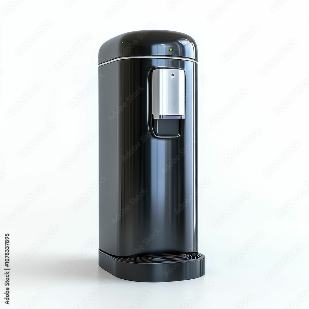 Black water cooler on white background. Black water cooler on white background.
