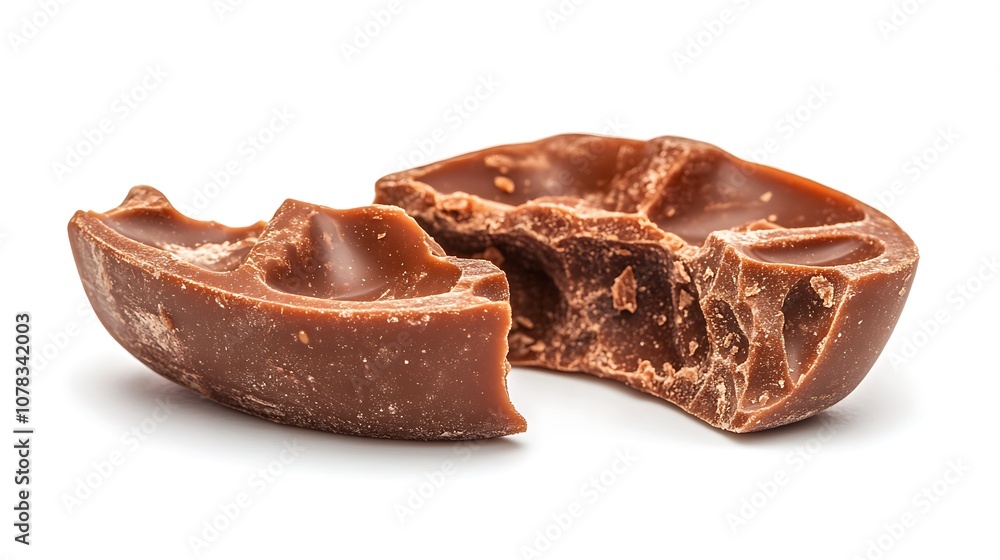 Close-Up of a Chocolate Bar with Nuts Close-Up of a Chocolate Bar with Nuts