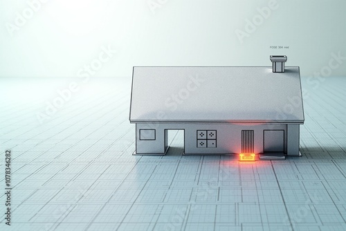 Blueprint Digital Paper Background