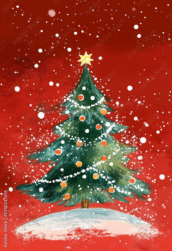 christmas tree illustration christmas tree illustration